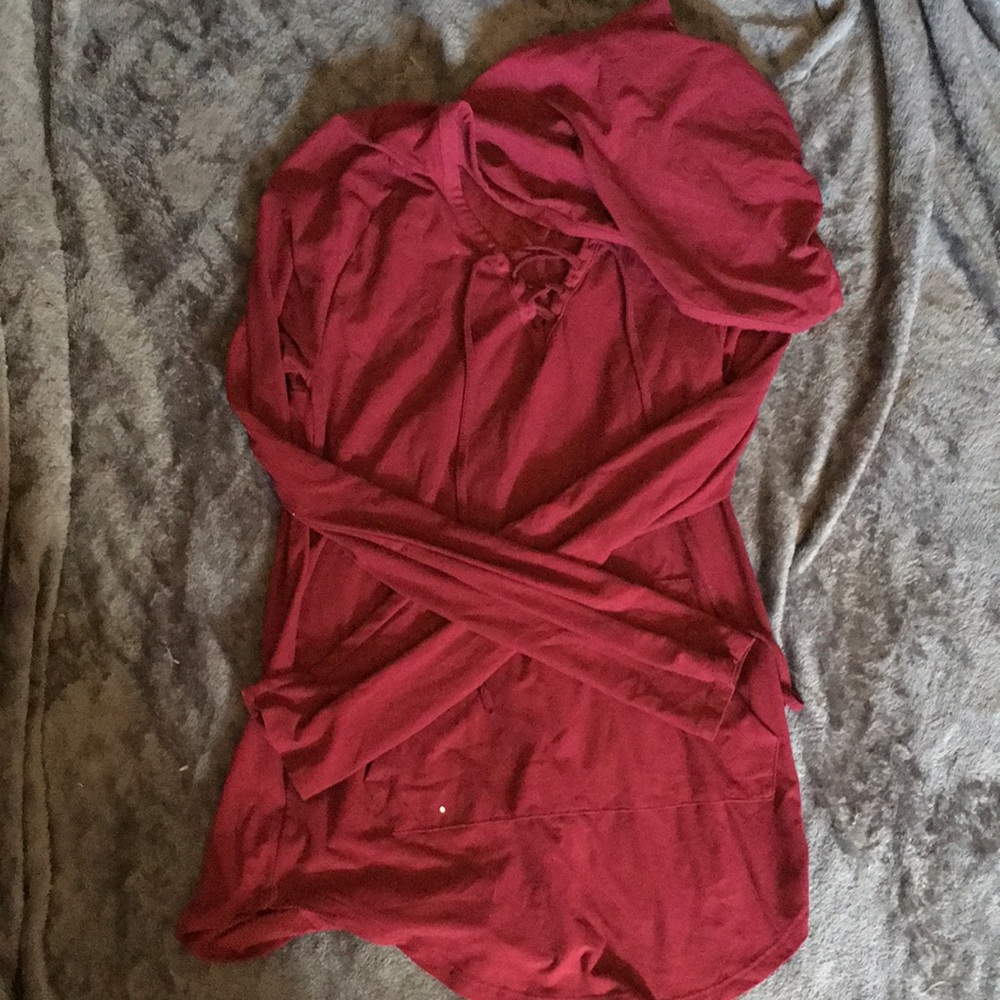 Red-Purple Thin Hoodie